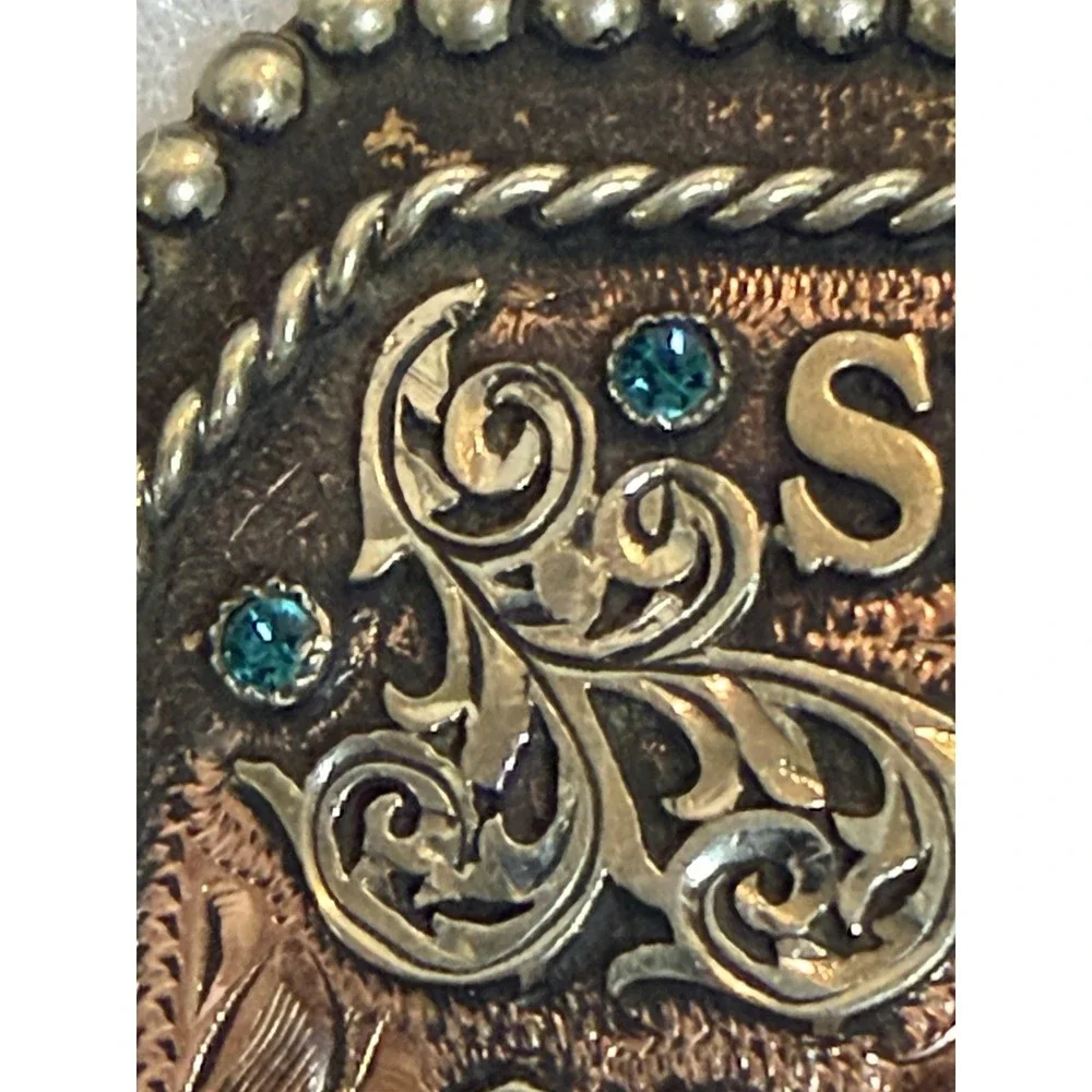 2004 Sheridan Buckle Co. Customized Belt Buckle Arizona 4.5
